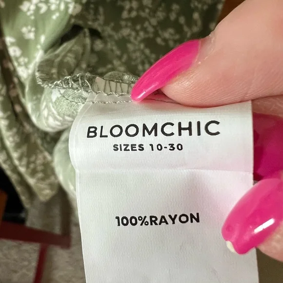 BloomChic Olive Floral Maxi Skirt - Picture 5 of 6